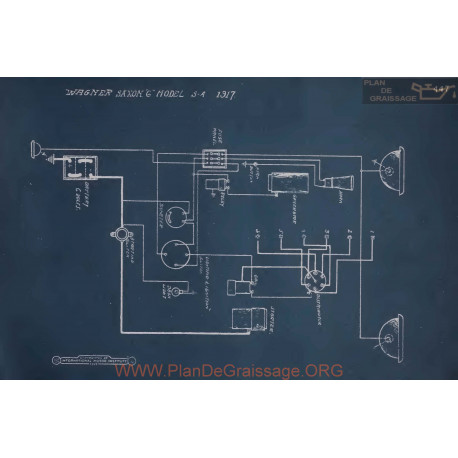 Saxon 6 S4 Schema Electrique 1917