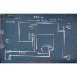 Saxon Four 6volt Schema Electrique 1915 Ward Leonard