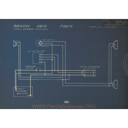 Saxon Four Schema Electrique 1915 Nard Leonard
