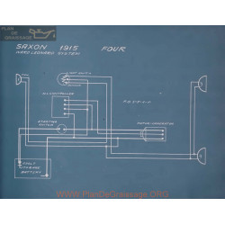 Saxon Four Schema Electrique 1915