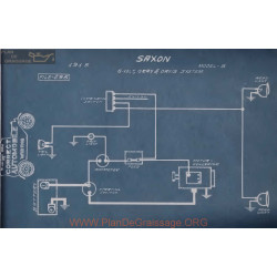 Saxon S 6volt Schema Electrique 1915 Gray & Davis