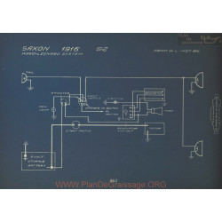 Saxon S2 Schema Electrique 1916 Ward Leonard