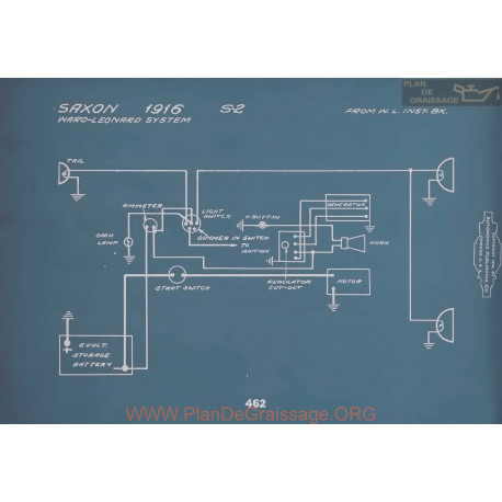 Saxon S2 Schema Electrique 1916