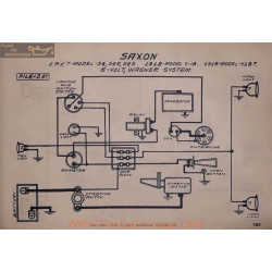 Saxon S4 S4s Y18 Y18t 6volt Schema Electrique 1917 1918 1919 Wagner