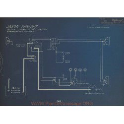 Saxon Schema Electrique 1916 1917 Bijur Ver1