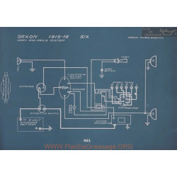 Saxon Six Schema Electrique 1915 1916