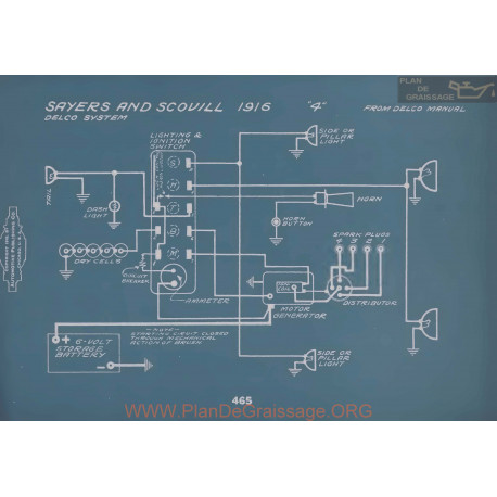 Sayers And Scovill 4 Schema Electrique 1916