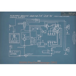 Scripps Booth C4 D8 H Schema Electrique 1916 1917 1918