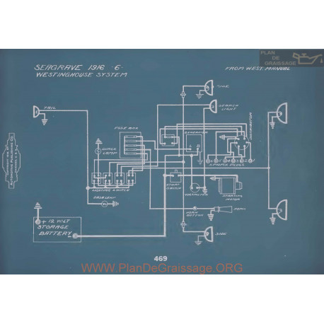 Seagrave 6 Schema Electrique 1916