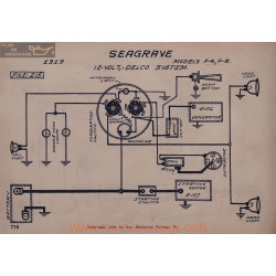 Seagrave F4 F6 12volt Schema Electrique 1919 Delco