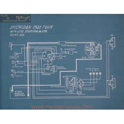 Sheridan Four Schema Electrique 1921