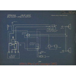 Sphinx Schema Electrique 1915 1916 Splitdorf Apelco