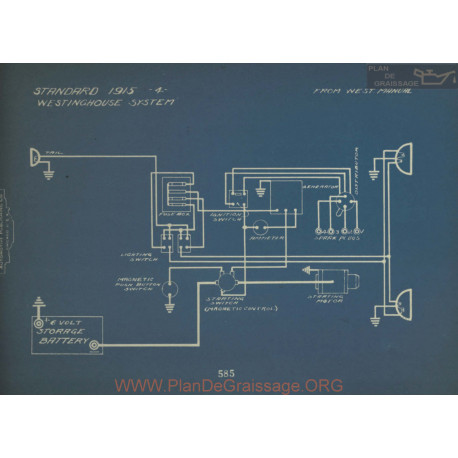 Standard 4 Schema Electrique 1915 Westinghouse