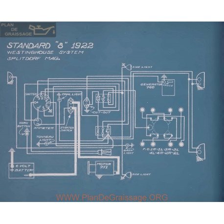 Standard 8 Schema Electrique 1922