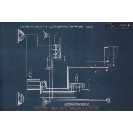 Standard Dyneto Entz Schema Electrique 1913