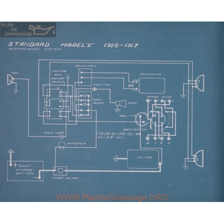 Standard E Schema Electrique 1916 1917