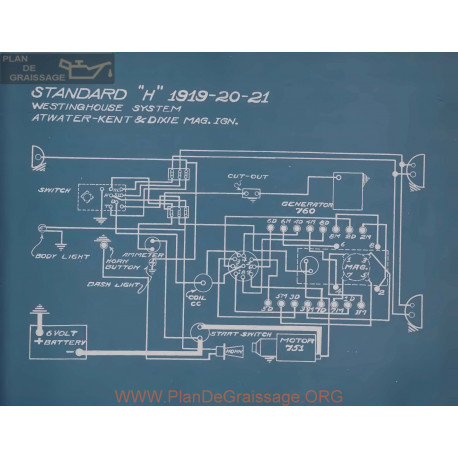 Standard H Schema Electrique 1919 1920 1921