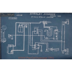 Stanley Steamer 735 6volt Schema Electrique 1918 Apelco