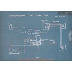 Stearns Knight Light Four Schema Electrique 1915 V2