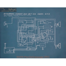 Stearns Knight S K 8 Schema Electrique 1916 1917 1918