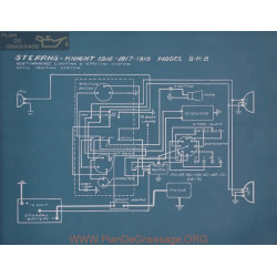 Stearns Knight S K 8 Schema Electrique 1916 1917 1918