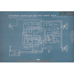 Stearns Knight Sk8 Schema Electrique 1916 1917 1918