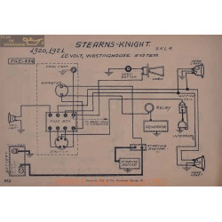 Stearns Knight Skl4 12volt Schema Electrique 1920 1921 Westinghouse