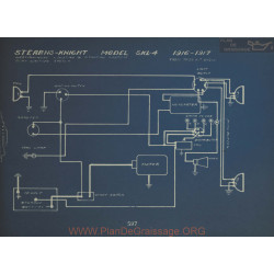 Stearns Knight Skl4 Schema Electrique 1916 1917 Westinghouse