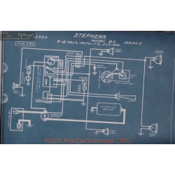 Stephens 80 Serie2 6volt 8volt Schema Electrique 1920 Autolite