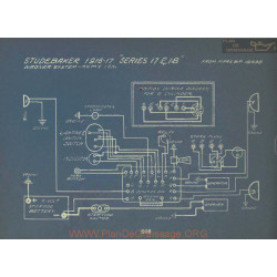 Studebaker 17 18 Schema Electrique 1916 1917 Wagner