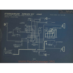 Studebaker 20 Schema Electrique 1920 Wagner Remy