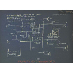 Studebaker 20 Schema Electrique 1920 Wagner