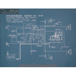 Studebaker 20 Schema Electrique 1920