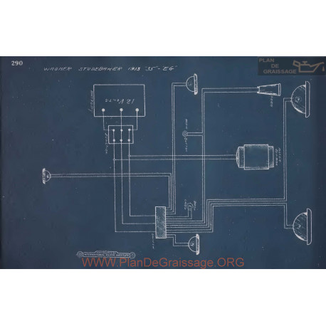 Studebaker 35 Eg Schema Electrique 1913