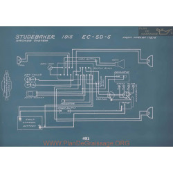 Studebaker Ec Sd 5 Schema Electrique 1915 V2