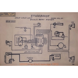 Studebaker Ed Sf 6volt Schema Electrique 1915 1916 1917 Remy V2