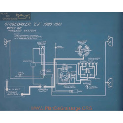 Studebaker Ej Schema Electrique 1920 1921