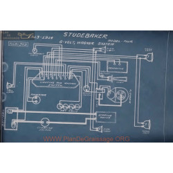 Studebaker Four 6volt Schema Electrique 1913 1914 Wagner