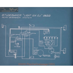 Studebaker Light Six Ej Schema Electrique 1922