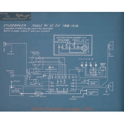 Studebaker Sh Eg Eh Schema Electrique 1918 1919