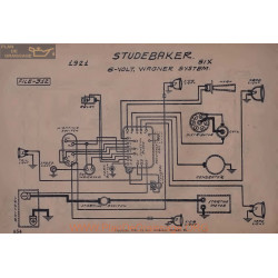 Studebaker Six 6volt Schema Electrique 1921 Wagner