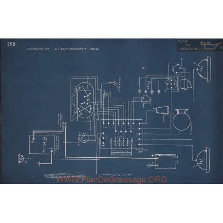 Studebaker Wagner Schema Electrique 1916