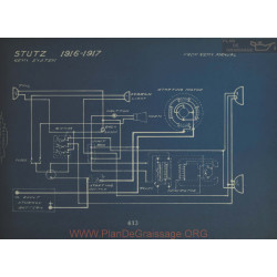 Stutz Schema Electrique 1916 1917 Remy