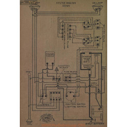 Stutz Schema Electrique 1918 1919 Remy