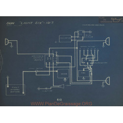 Sun Light Six Schema Electrique 1917 Remy