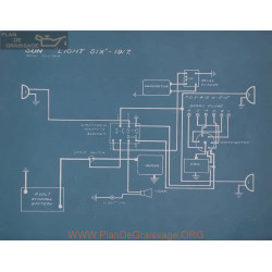 Sun Light Six Schema Electrique 1917