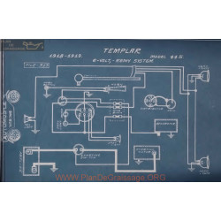Templar 445 6volt Schema Electrique 1918 1919 Remy