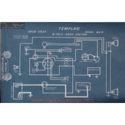 Templar 445 6volt Schema Electrique 1918 1919 Remy