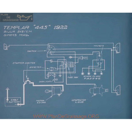 Templar 445 Schema Electrique 1922