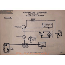 Towmotor Company 6volt Schema Electrique 1920 Delco